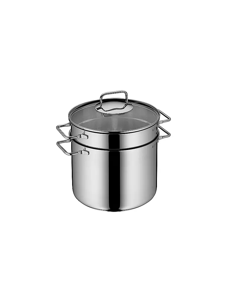 WMF | Olla para pasta con tapa de 24 cm | Plata