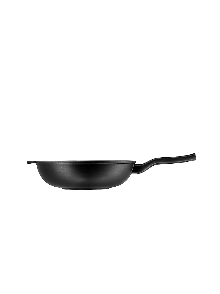 WMF | PermaDur Premium Wok con tapa de cristal 30cm Antiadherente | Negro