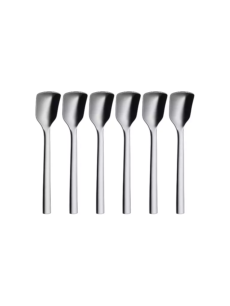 WMF | Set de cucharas para helado de 6 piezas NUOVA Cromargan | Plata