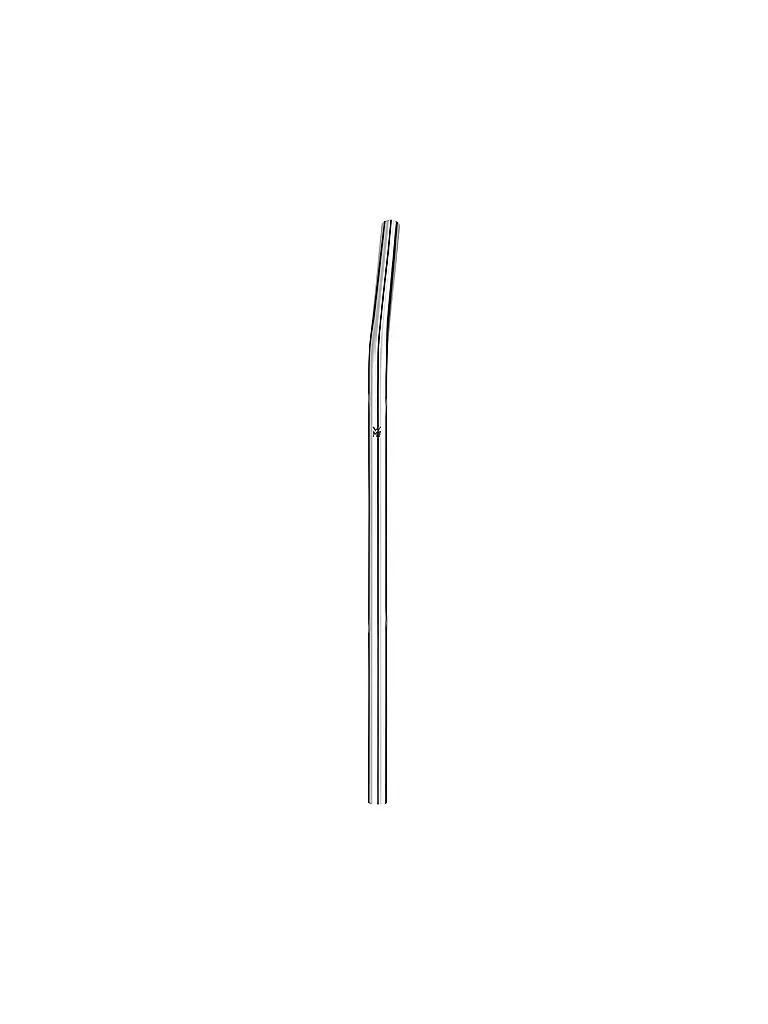WMF | Set de pajitas Baric Cromargan, 24 cm, 7 piezas con cepillo incluido | Plata
