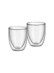 WMF | Set de vasos térmicos para capuchino de 2 piezas KULT Glas | Transparente