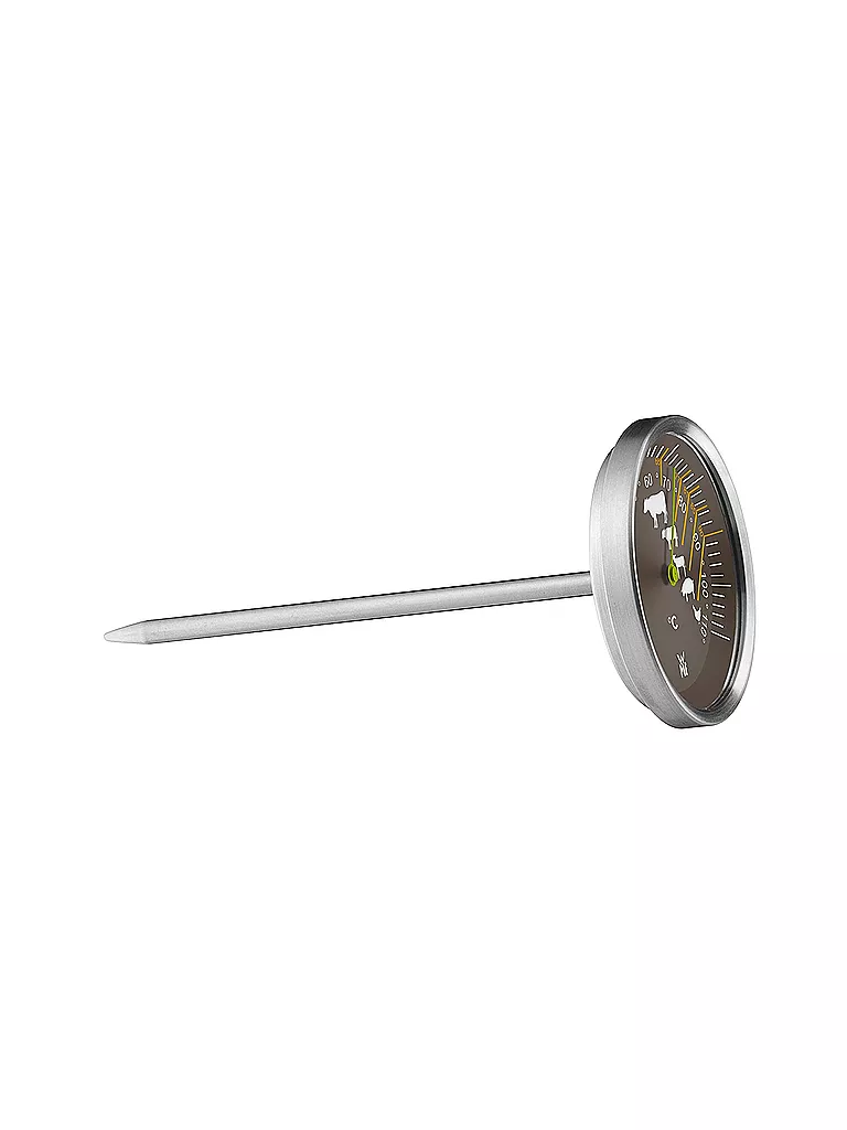 WMF | Termómetro para carne analógico de 6,3 cm Cromargan | Plata