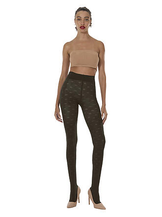 WOLFORD | Medias de moda DAISY COTTON soft cacao