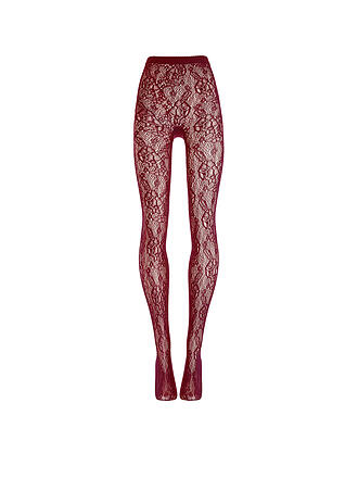 WOLFORD | Medias de moda INFINITE ROSE NET burdeos