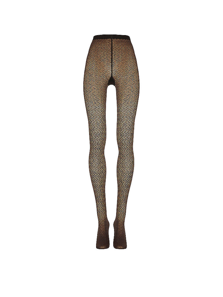 Wolford Modestrumpfhose WAVE 25 roasted tea / black gris