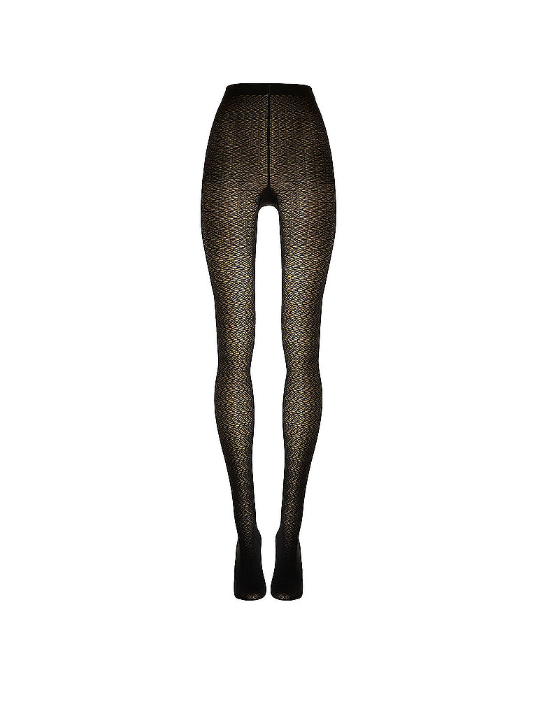 Wolford Medias de moda WAVE 25 black / Black negro