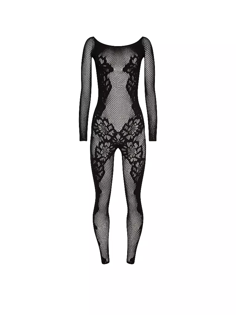 WOLFORD | Jumpsuit LACE TATTOO black | Negro