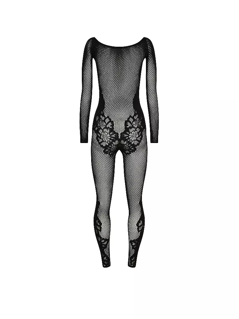 WOLFORD | Jumpsuit LACE TATTOO black | Negro