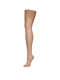 WOLFORD | Medias "Satin Touch 20 Stay-Up" (gobi) | Beige