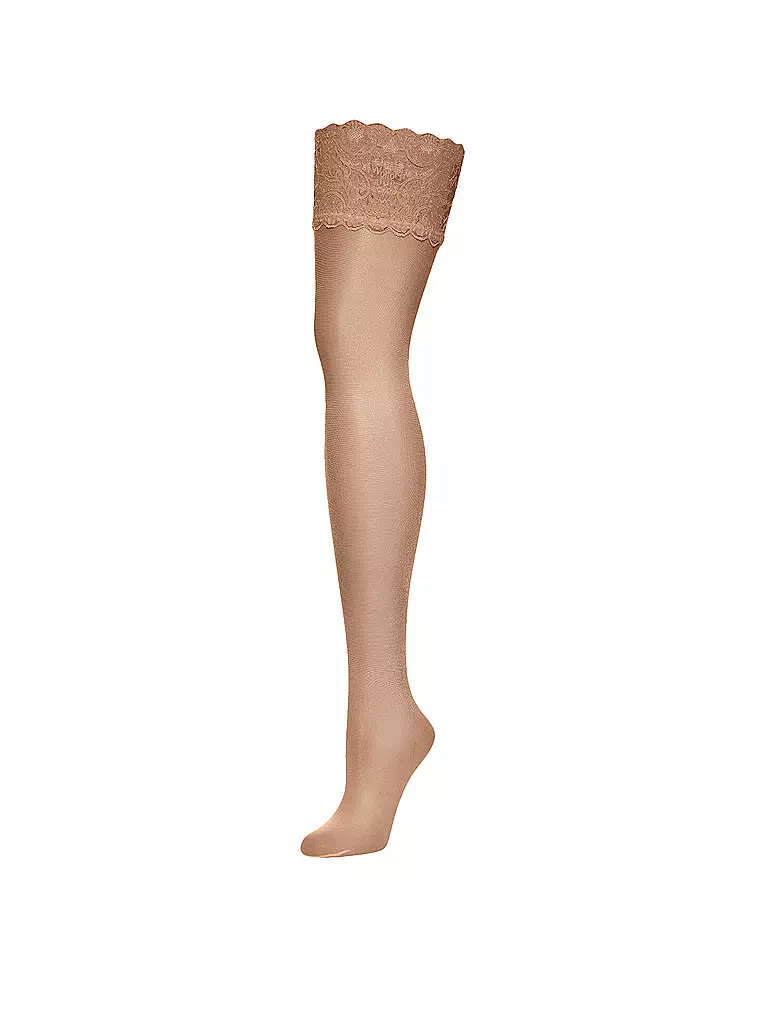 WOLFORD | Medias "Satin Touch 20 Stay-Up" (gobi) | Beige