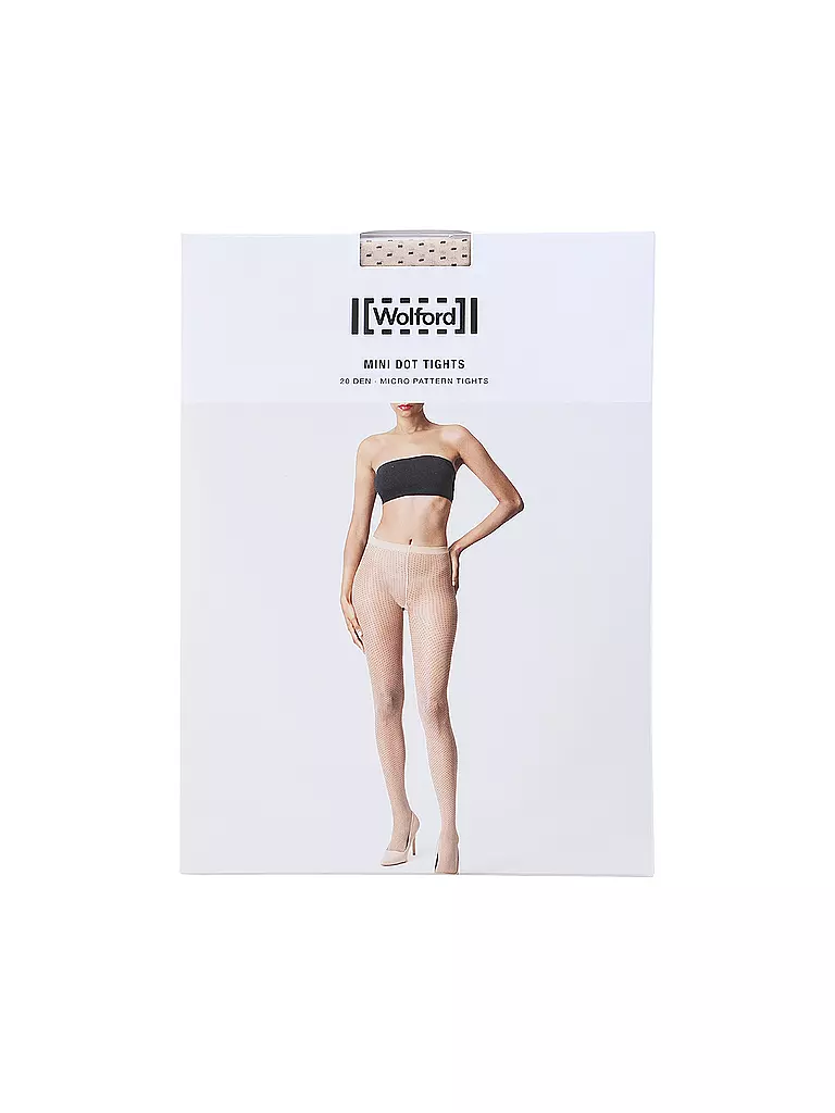 WOLFORD | Medias de moda MINI DOT 20 DEN fairly light black | Beige
