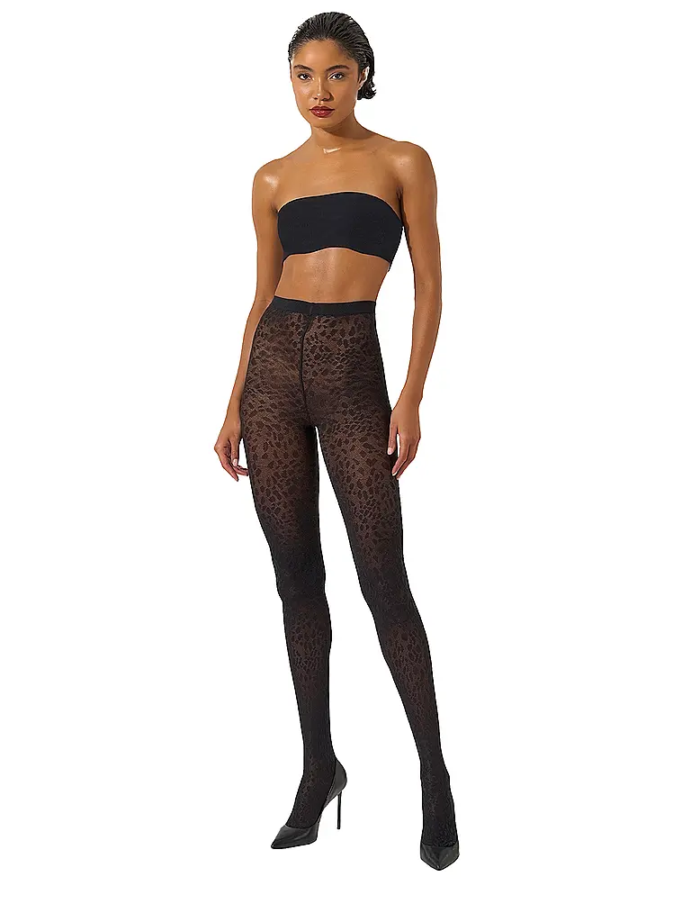 WOLFORD | Medias de moda PANTERA Black | Negro