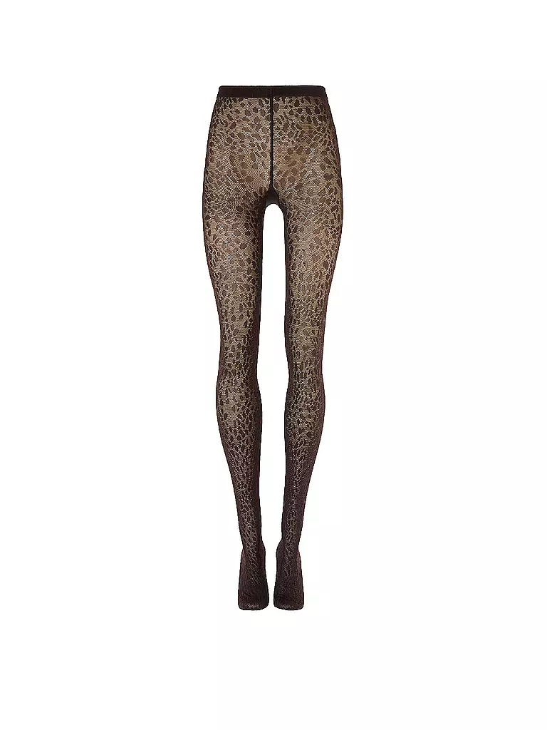 WOLFORD | Medias de moda PANTERA Dark Wood | Marrón