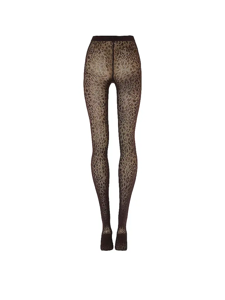 WOLFORD | Medias de moda PANTERA Dark Wood | Marrón