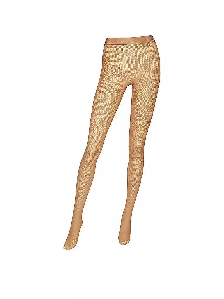 WOLFORD | Medias de rejilla TWENTIES gobi | Marrón claro