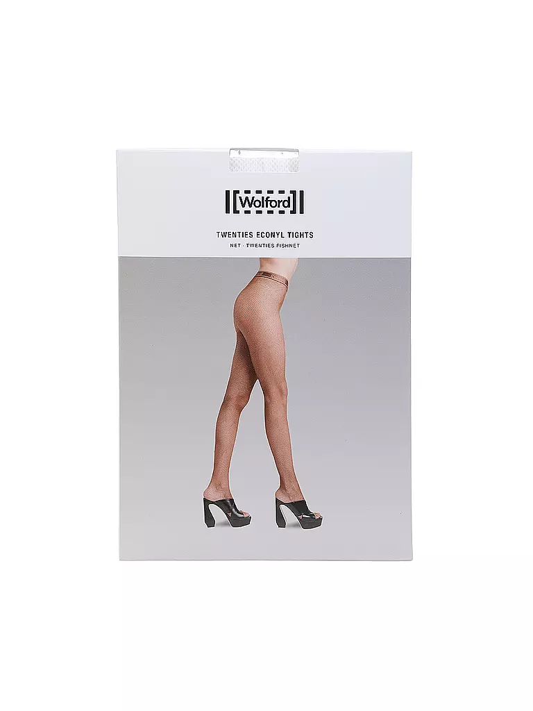WOLFORD | Medias de rejilla TWENTIES White | Blanco