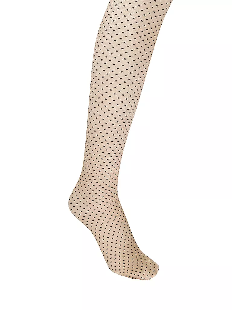 WOLFORD | Medias funcionales CONTROL DOTS 20 fairly light / black | Beige