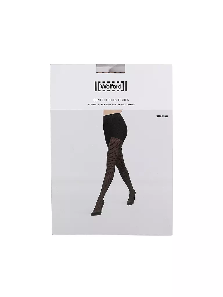 WOLFORD | Medias funcionales CONTROL DOTS 20 fairly light / black | Beige