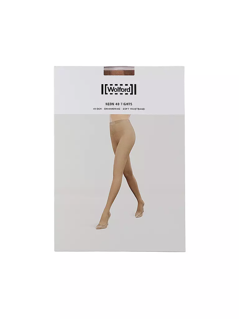 WOLFORD | Medias NEON 40 gobi | Marrón claro