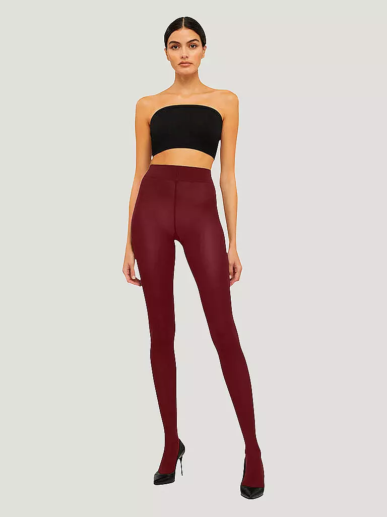 WOLFORD | Medias VELVET 66 DEN midnight red | Rojo oscuro