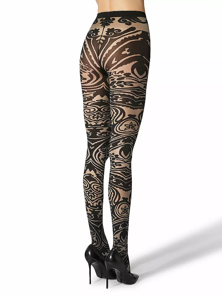 WOLFORD | Modestrumpfhose  WOLFORD x ETRO grey/black | Negro