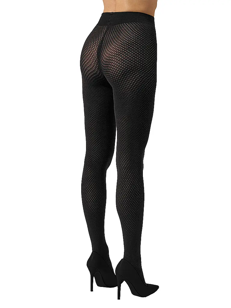 WOLFORD | Modestrumpfhose COTTON DOT Black  | Negro