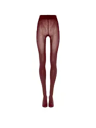 WOLFORD | Modestrumpfhose COTTON DOT Black  | Rojo oscuro