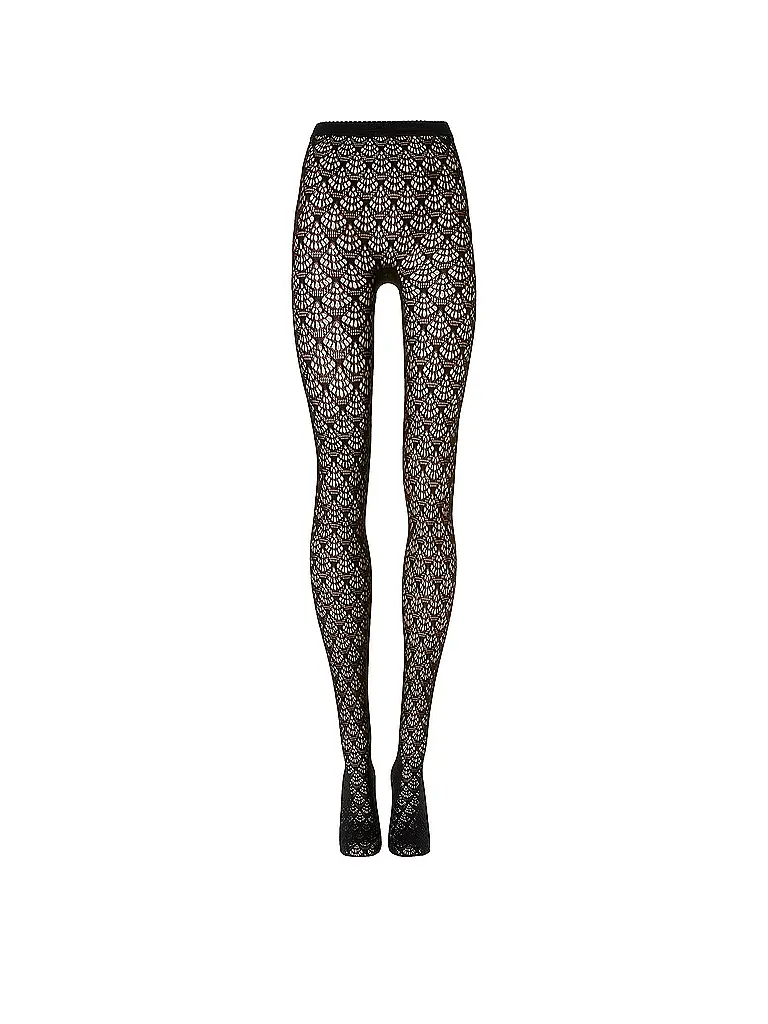 WOLFORD | Modestrumpfhose MERMAID NET Black | Negro