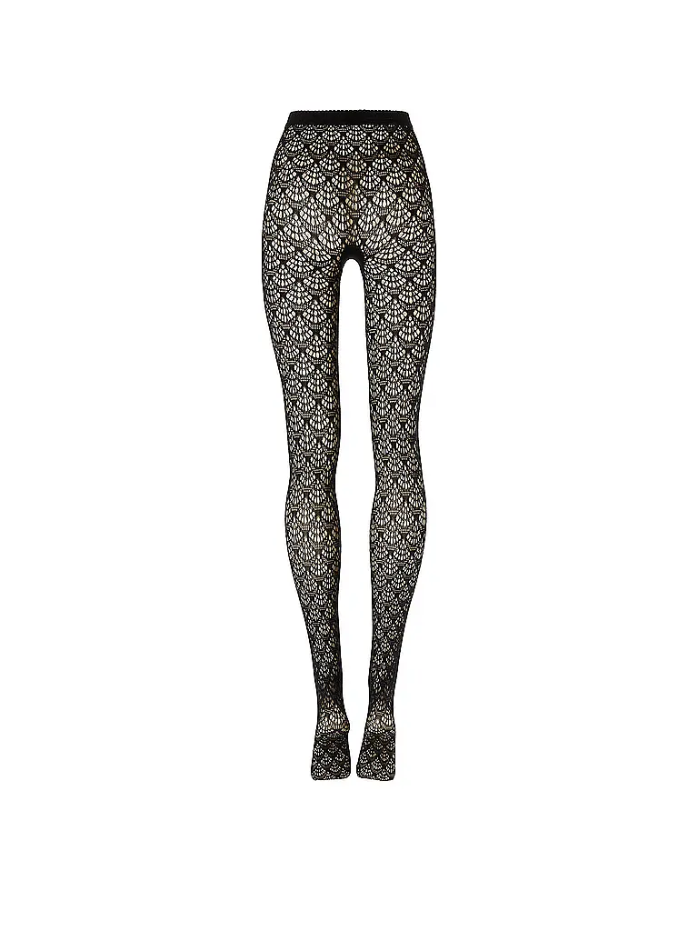 WOLFORD | Modestrumpfhose MERMAID NET Black | Negro