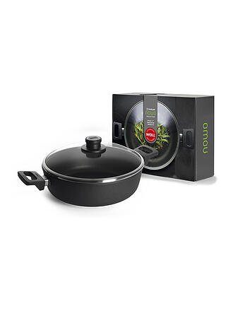 WOLL | Cacerola redonda NOWO de 28 cm con tapa de cristal antiadherente