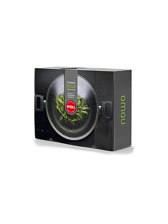 WOLL | Cacerola redonda NOWO de 28 cm con tapa de cristal antiadherente