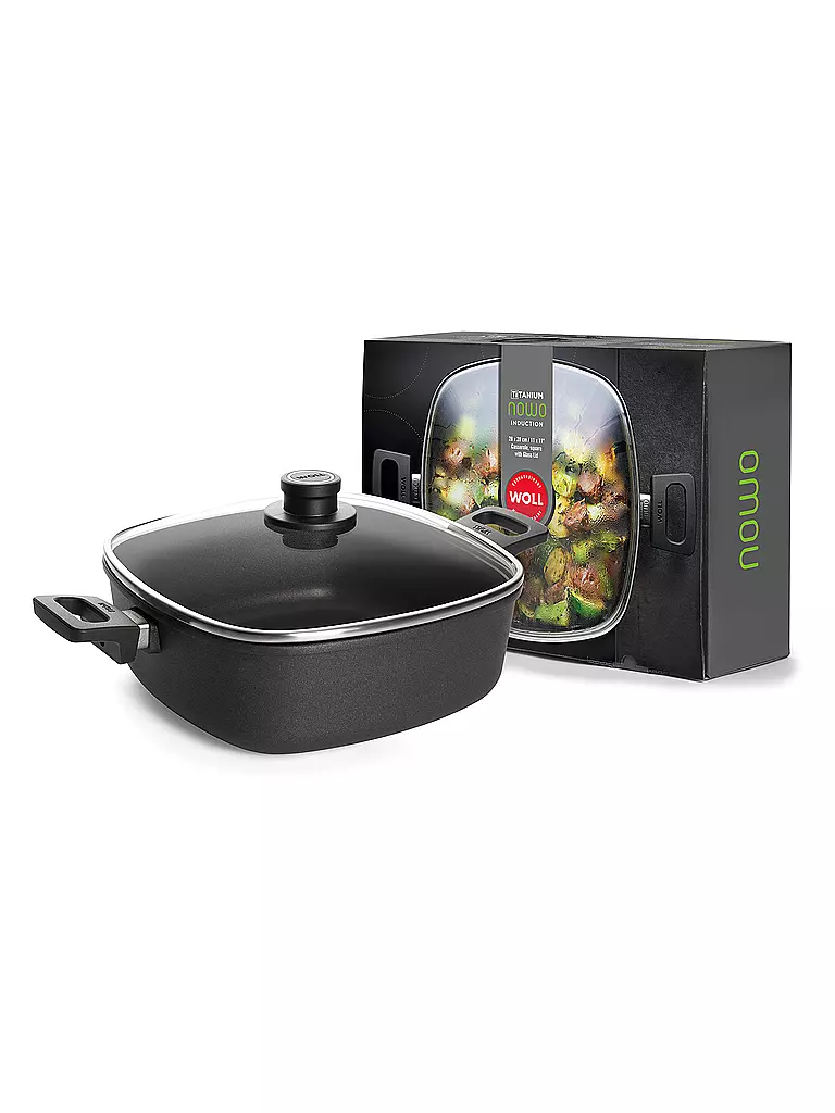 WOLL | Cacerola TITAN NOWO 28x28cm Antiadherente | Negro