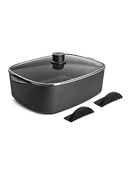 WOLL | Gussbräter con tapa EcoLogic QXR 31x26cm Antiadherente | Negro