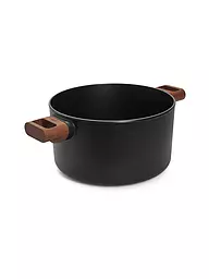 WOLL | Olla con mango de madera 24cm ECO-LOGIC Antiadherente | Negro