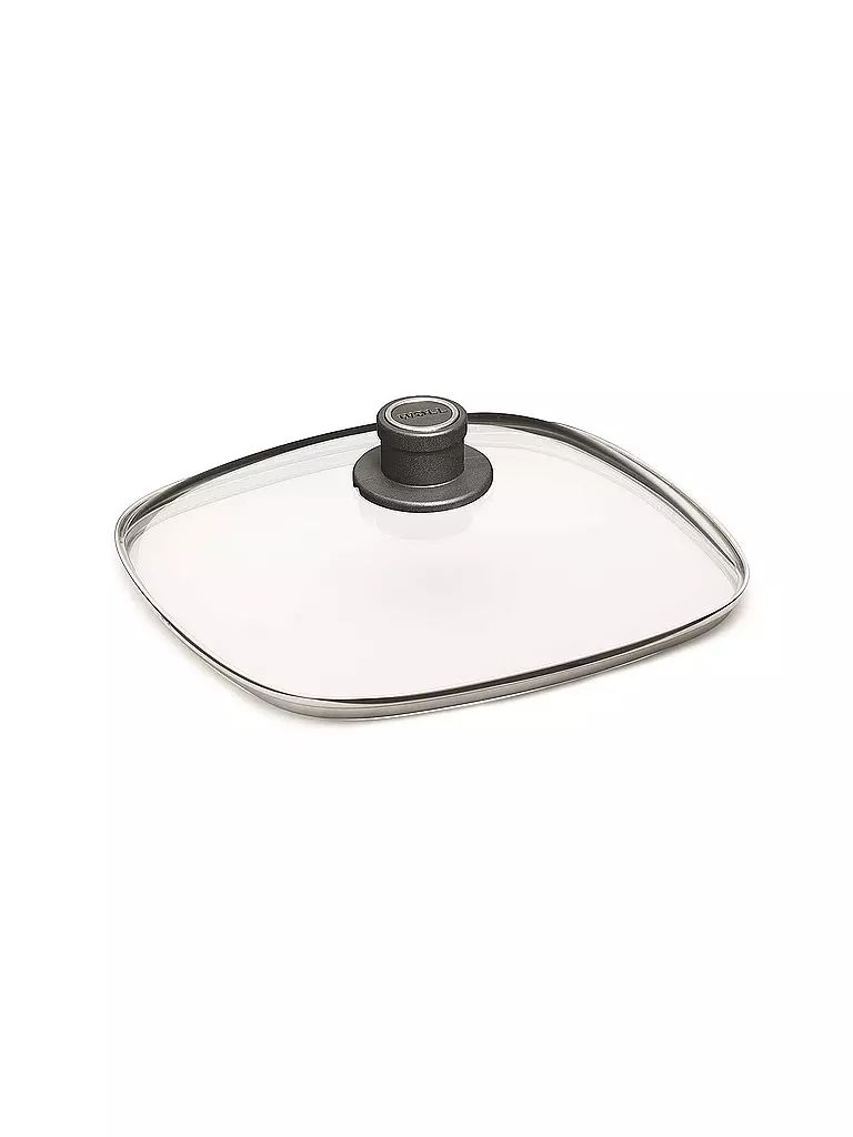 WOLL | Tapa de cristal cuadrada de 26x26 cm | Transparente