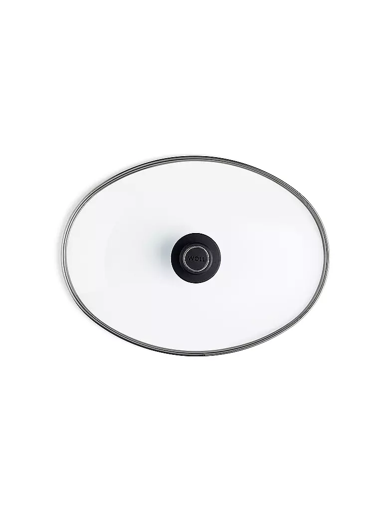 WOLL | Tapa de vidrio de seguridad ovalada 38x28cm Vidrio | Transparente