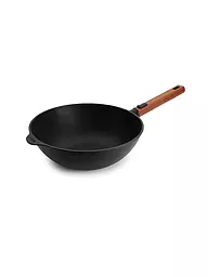 WOLL | Wok con mango de madera 28cm ECO-LOGIC Antiadherente | Negro