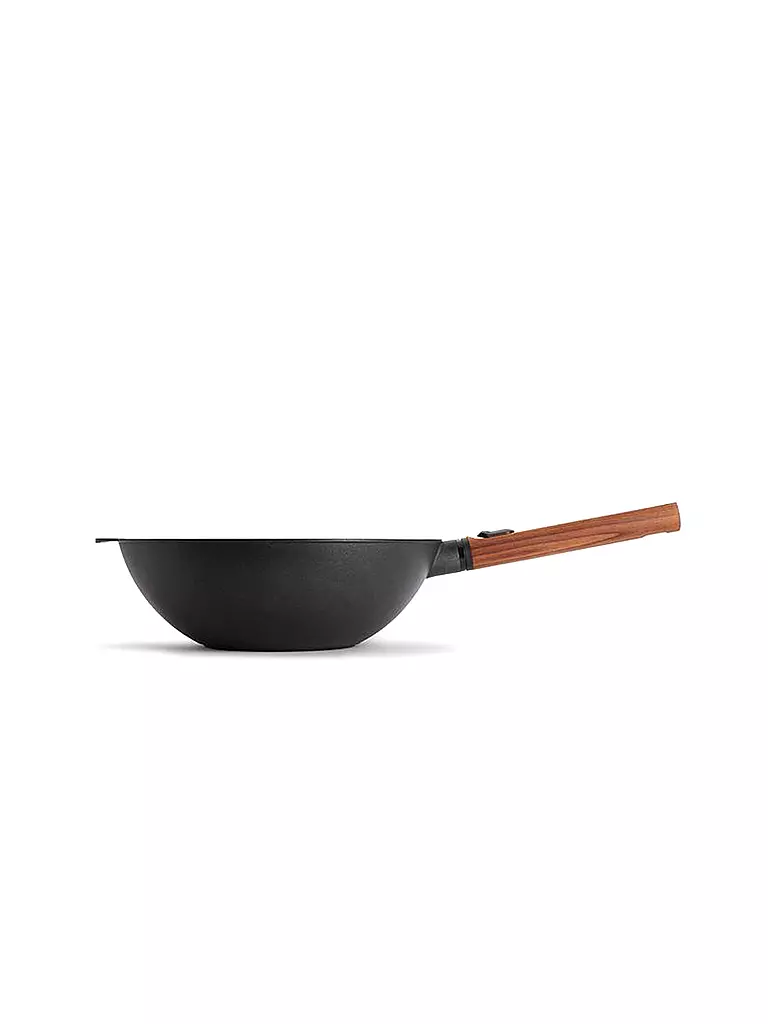 WOLL | Wok con mango de madera 28cm ECO-LOGIC Antiadherente | Negro