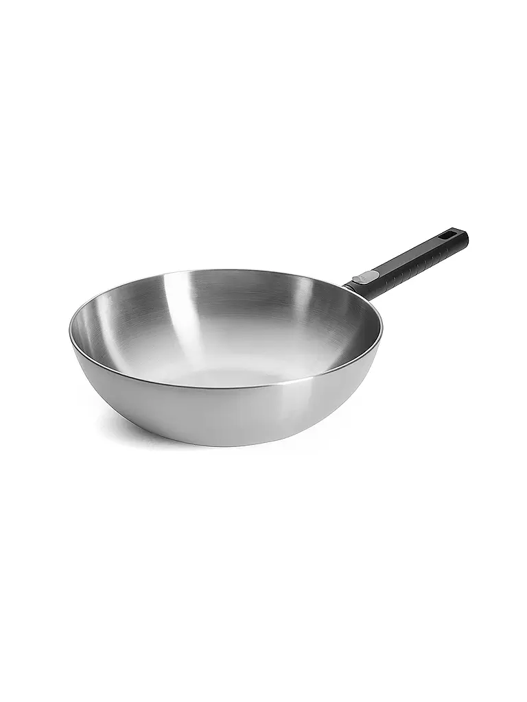 WOLL | Wok LOGIC STEEL 30cm/4,9l Acero inoxidable | Plata