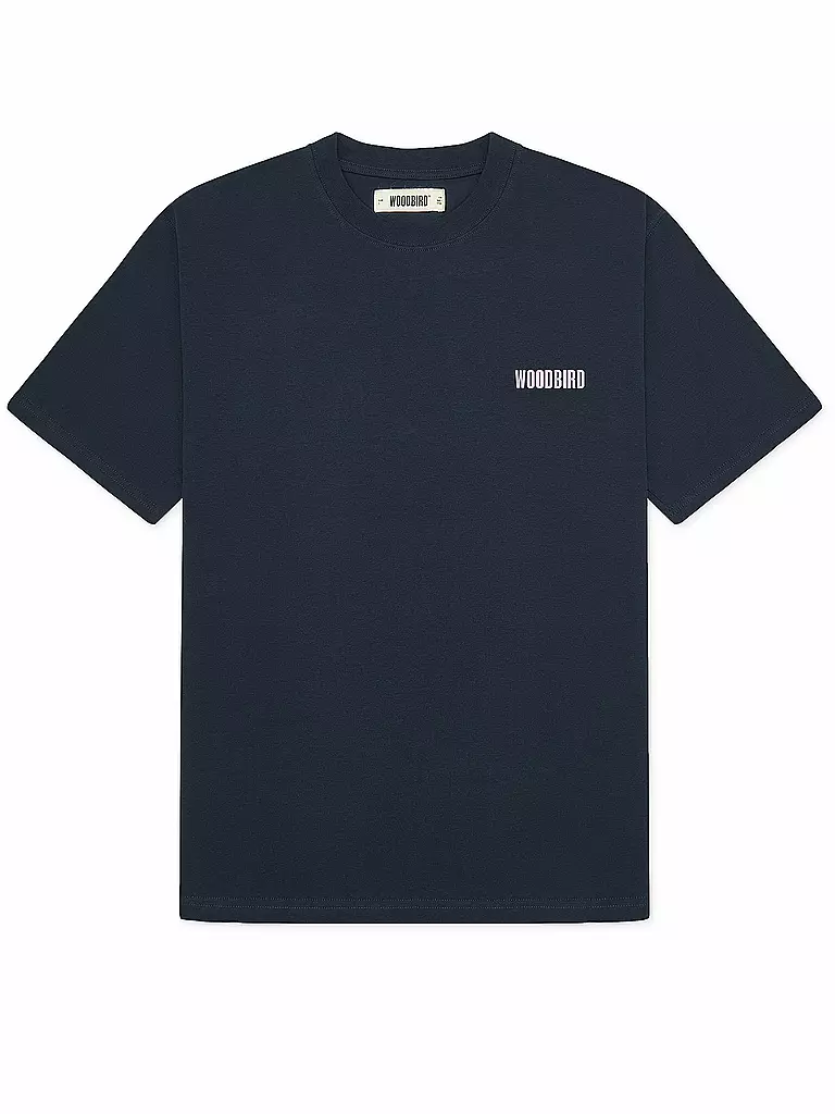 WOODBIRD | Camiseta WBBAINE KOI | Azul oscuro