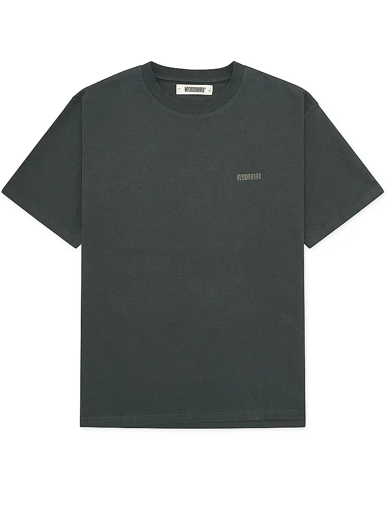 WOODBIRD | Camiseta WBBAINE | Verde oscuro