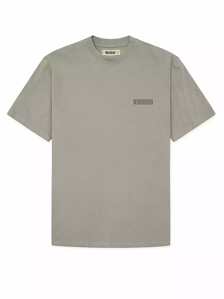 WOODBIRD | Camiseta WBBAINE | Gris claro