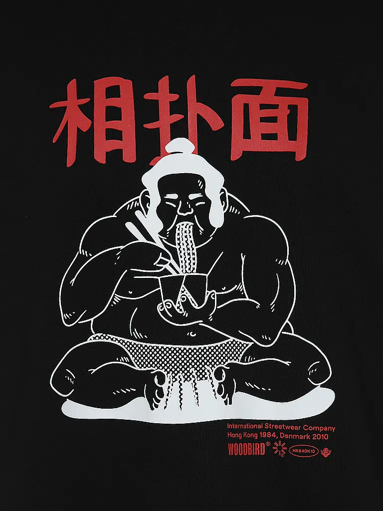 WOODBIRD | Nombre del producto: Camiseta WBBAINE | Negro