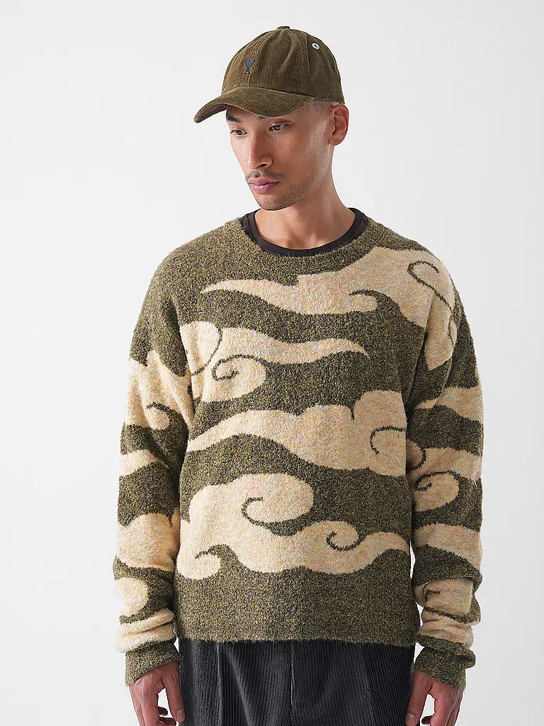 WOODBIRD | Pullover WBKURT CLOUD | Oliva