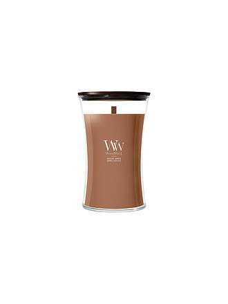 WOODWICK | Vela de reloj de arena 610g con mecha de crepitante Large Radiant Amber