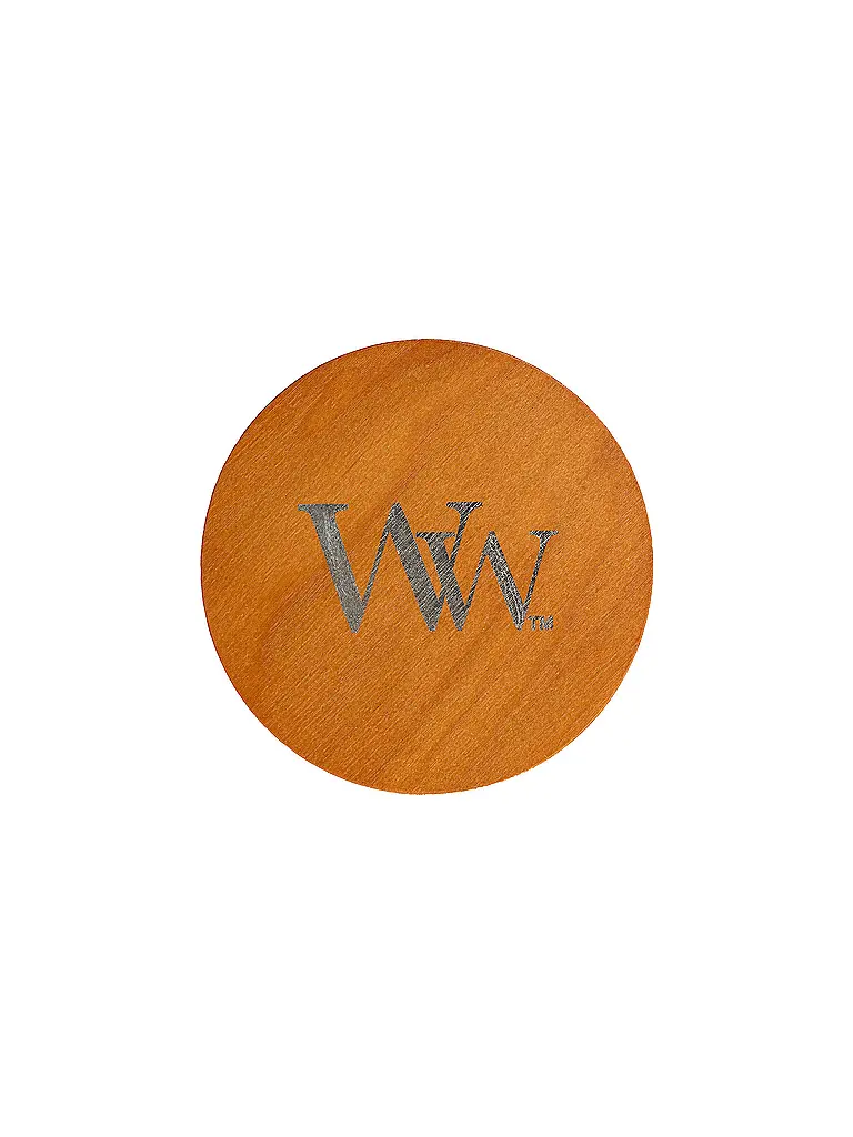 WOODWICK | Vela de reloj de arena con mecha crepitante 610g Large Patchouli Creme | Beige