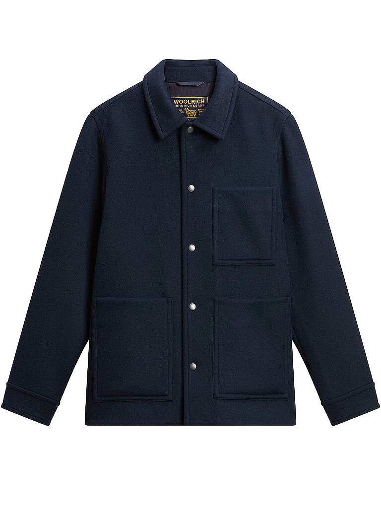 Woolrich Chaqueta de lana azul oscuro