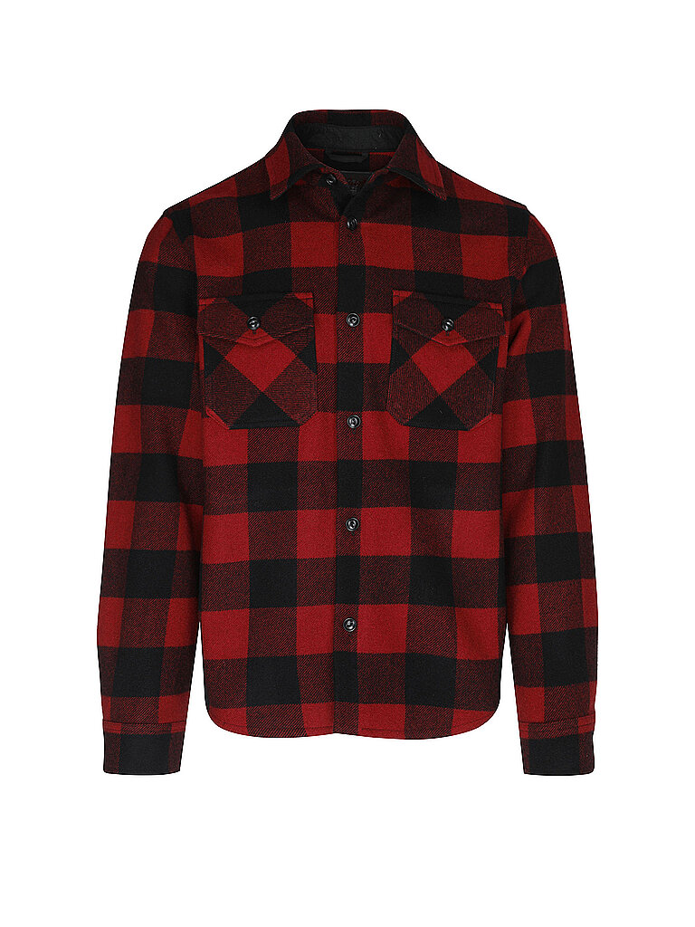Woolrich Overshirt WM CHECK RANGER rojo
