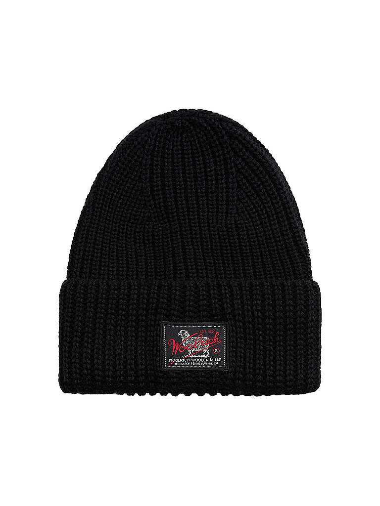 Woolrich Gorro - Haube WM PATCH negro
