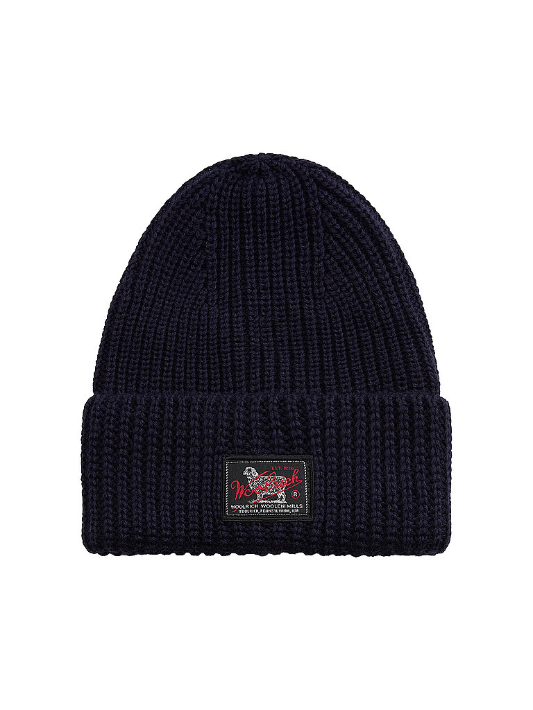 Woolrich Gorro - Gorro WM PATCH azul oscuro